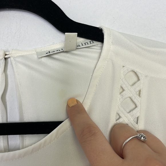 𝅺daniel Rainn boho crochet cream mini dress - Picture 7 of 10